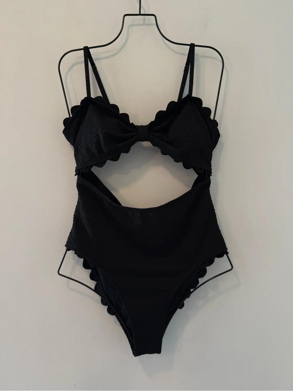 One Piece Cut-Out Black Size: XL New #Lux-Swim-C